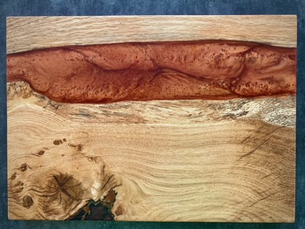 river resin serving board copper